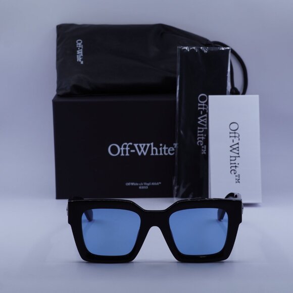 Off-White OERI13I JACKSON 1045 Square Sunglasses – Black/Blue - Picture 3 of 10